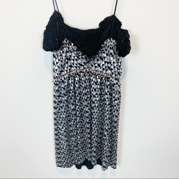 ZARA Silver Party Dress size S - Picture 5 of 7